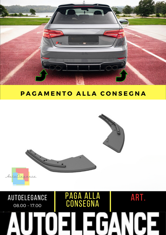 🔥Splitter laterali posteriori Street Pro Audi S3 Sportback 8V Facelift🔥
