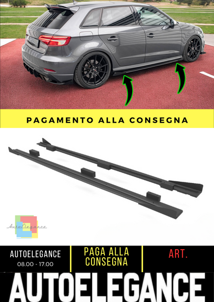 🔥Under Side Skirts Street Pro+Flap Audi S3/A3 S-Line Sportback 8V 🔥
