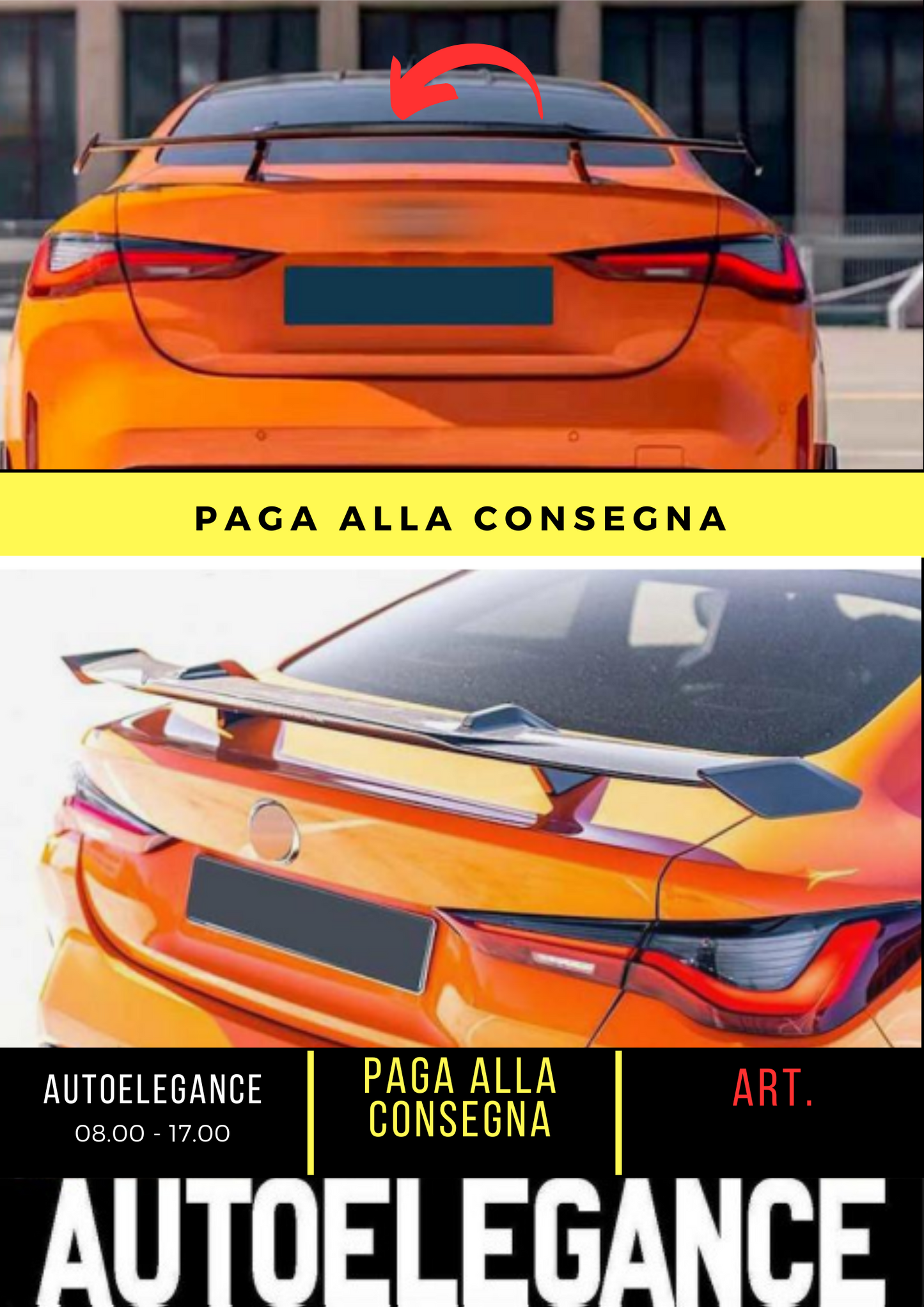 💕 REAR SPOILER SUITABLE FOR BMW M4 G82 COUPE MATT BLACK 💕