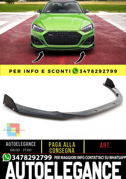 🔥Front splitter V.1 + flap suitable for Audi RS5 F5 Facelift🔥