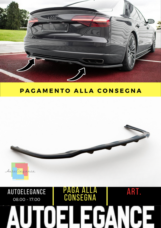 💫Rear splitter (with vertical bars) suitable for Audi A8 D4 Facelift💫