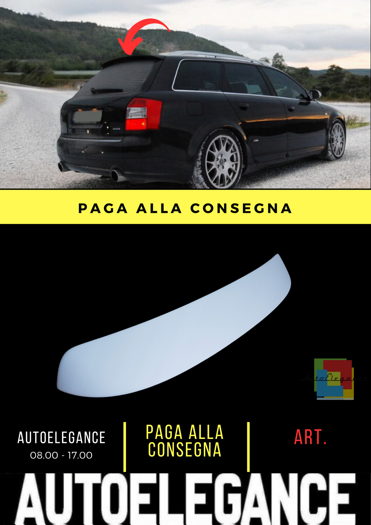 💕SPOILER SUITABLE FOR AUDI A4 S4 B6 AVANT S-LINE 💕