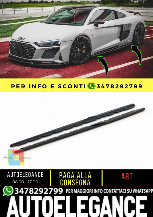 🔥Under Side Skirts suitable for Audi R8 Mk2 Facelift🔥
