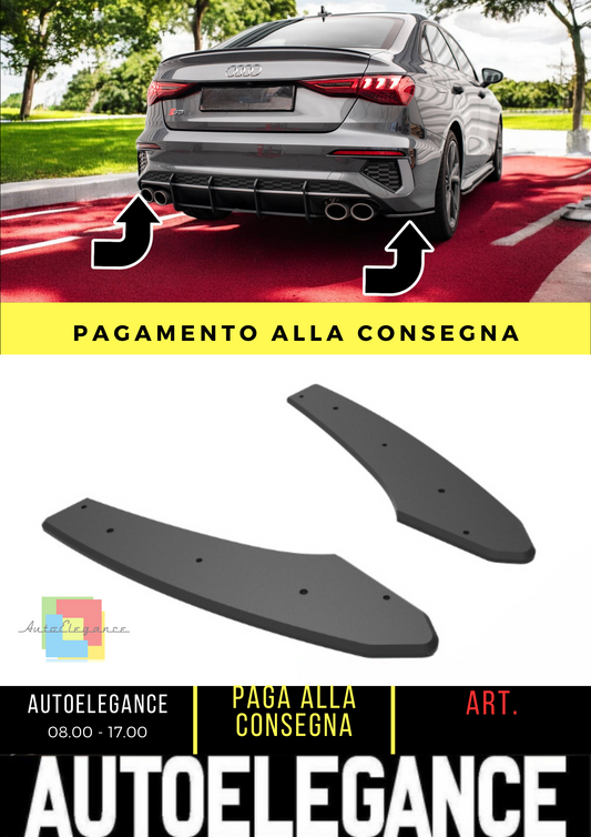 ⭐Street Pro Rear Side Splitter Suitable for Audi S3 Sedan 8Y⭐