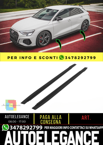 💫Sotto Minigonne laterali Street Pro Audi S3/A3 S-Line 8Y/8Y Facelift💫
