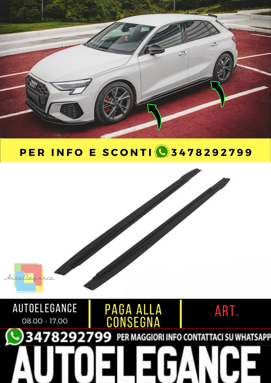 💫Sotto Minigonne laterali Street Pro Audi S3/A3 S-Line 8Y/8Y Facelift💫