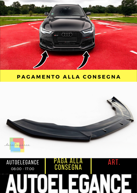 ⭐Front splitter suitable for Audi A6 RS6 Look C7⭐