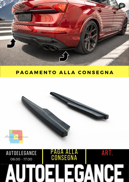 💫Rear side splitter suitable for Audi SQ7 Mk2 (4M) Facelift💫