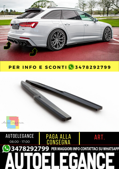 🔥Splitter laterali posteriori adatto per Audi A6 S-Line / S6 C8 / C8 Facelift🔥