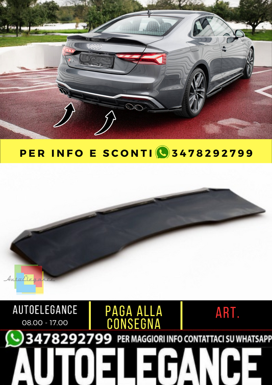 🔥Rear splitter suitable for Audi S5 Sportback / Coupe F5 Facelift🔥