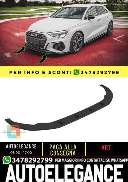 💫Splitter anteriore Street Pro adatto per Audi S3 / A3 S-Line 8Y💫