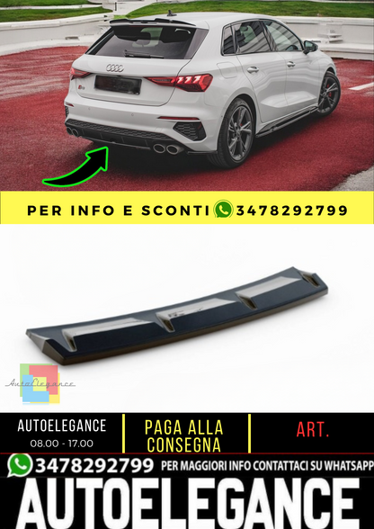 💫Splitter posteriore adatto per Audi S3 Sportback 8Y💫