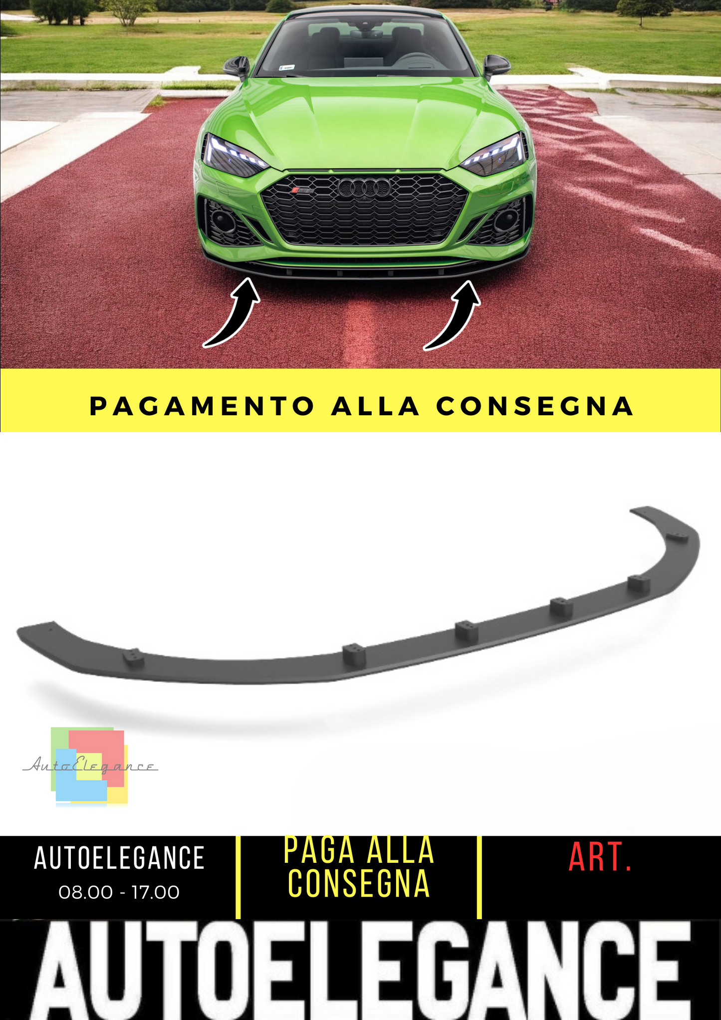 ⭐Street Pro Audi RS5 F5 Facelift Front Splitter⭐