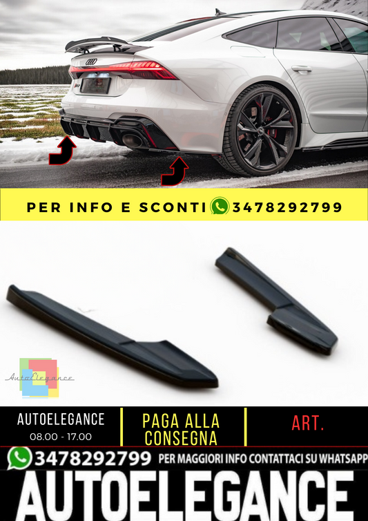 🔥Rear Side Splitter V.2 suitable for Audi RS7 C8🔥