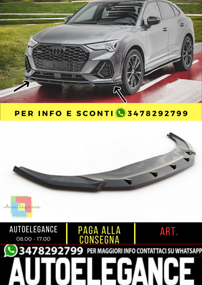 🔥Splitter anteriore V.2 adatto per Audi Q3 Sportback S-Line🔥