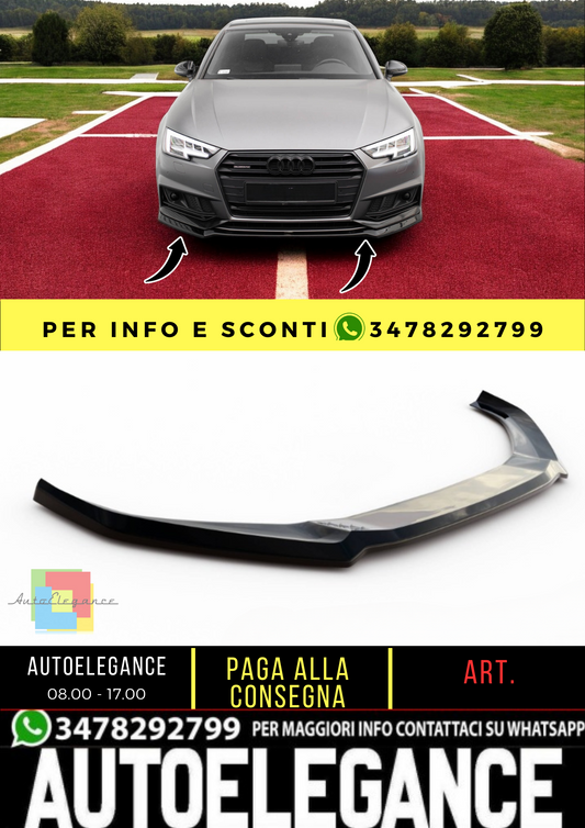 💫Splitter anteriore V.4 adatto per Audi S4 / A4 S-Line B9💫