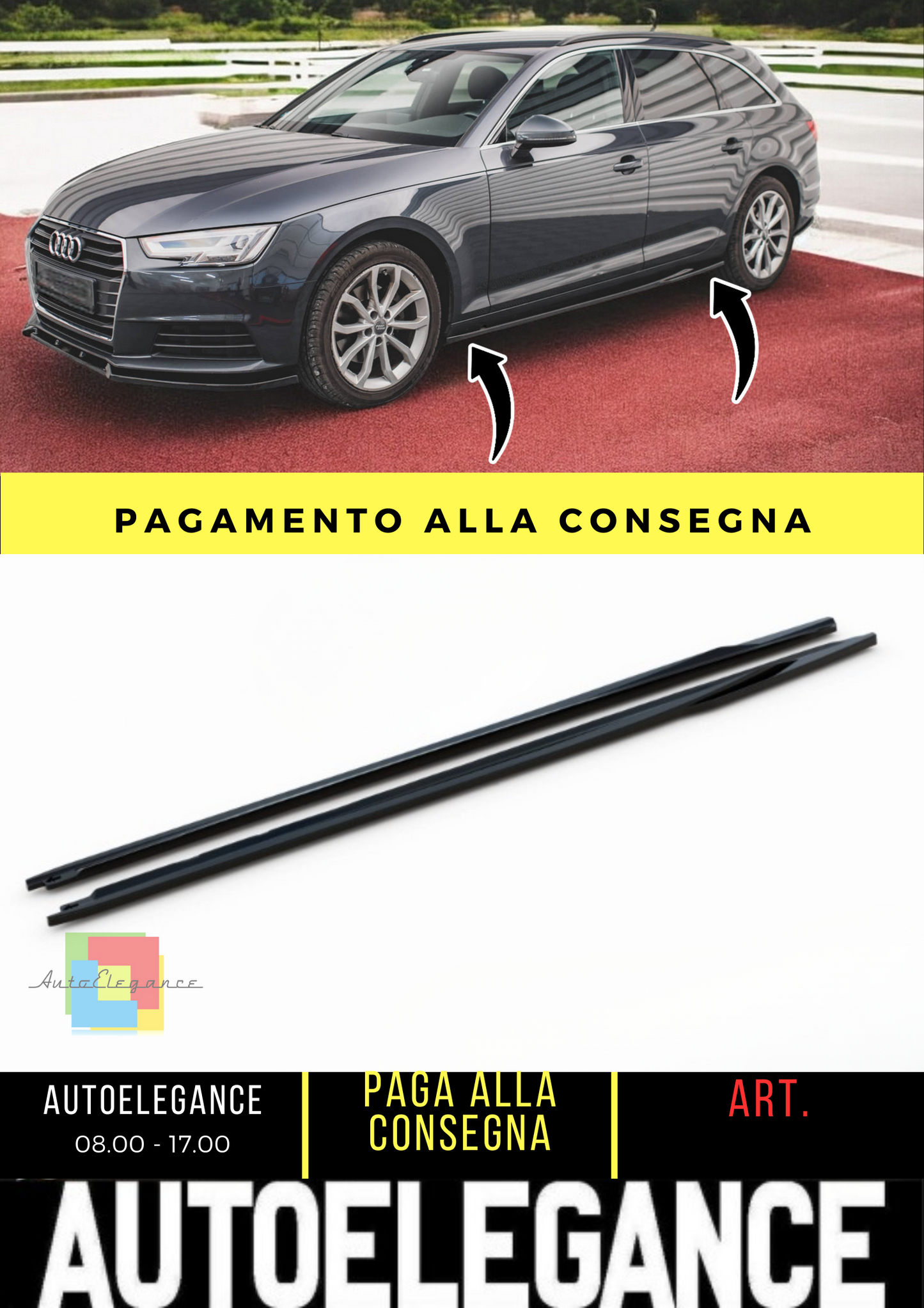 💫Under Side Skirts suitable for Audi A4 B9💫