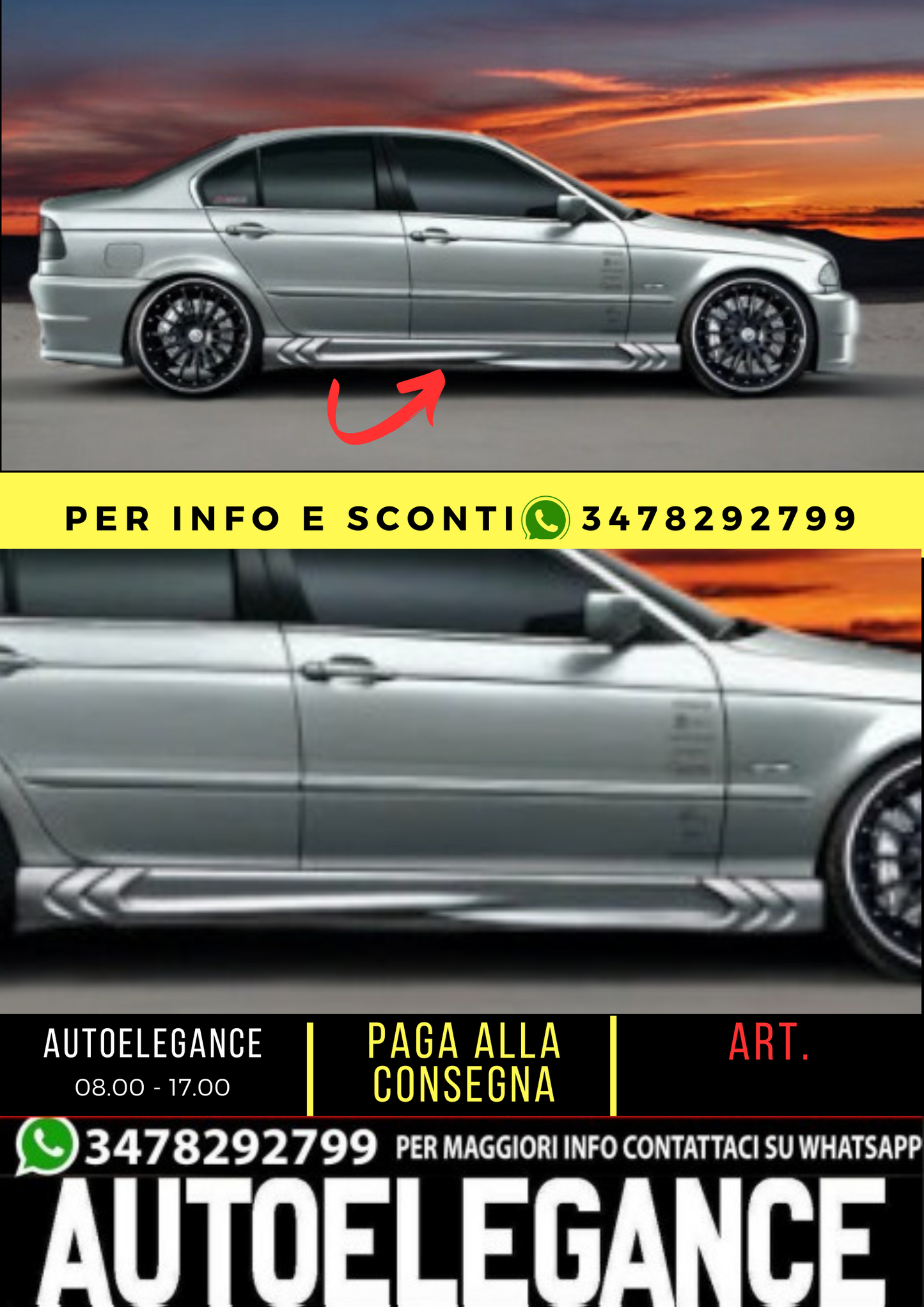 💕 SIDE SKIRTS SUITABLE FOR BMW E46 💕