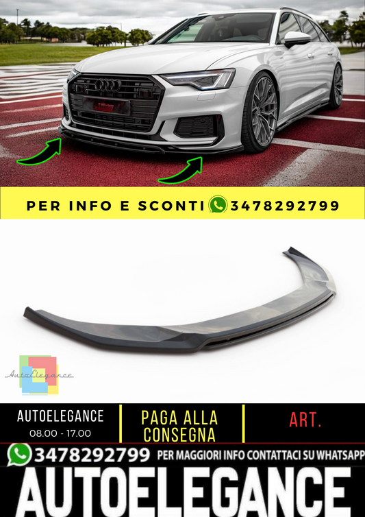 🔥Front splitter V.3 suitable for Audi A6 S-Line / S6 C8 / C8 Facelift🔥