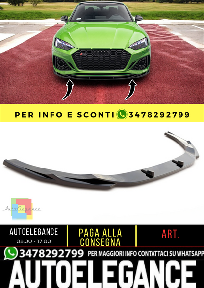 🔥Front splitter V.3 suitable for Audi RS5 F5 Facelift🔥