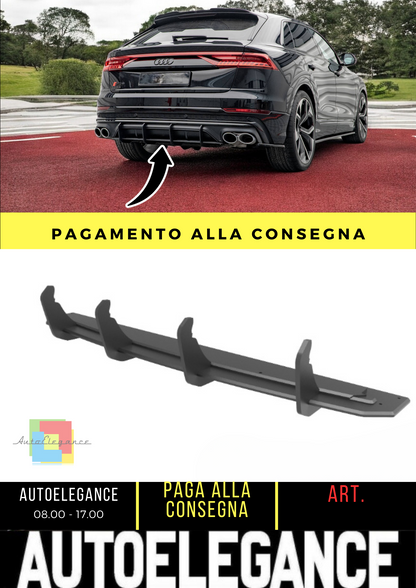 ⭐Diffusore posteriore nero luci Street Pro adatto per Audi SQ8 Mk1⭐