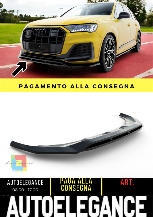 💫Front splitter suitable for Audi SQ7 /Q7 S-Line Mk2 (4M) Facelift💫
