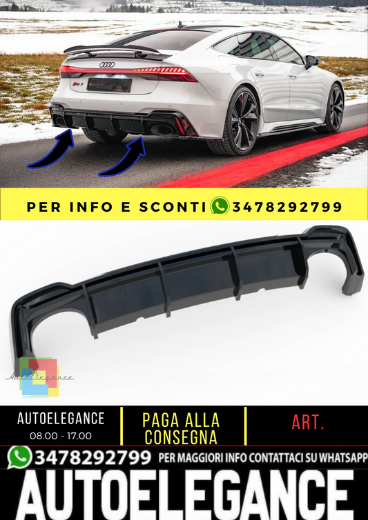 🔥Black rear diffuser lights suitable for Audi RS7 C8🔥