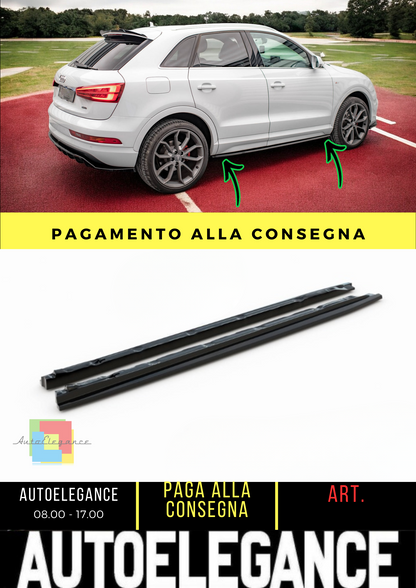 ⭐Sotto Minigonne laterali adatto per Audi Q3 Sport 8U Facelift⭐