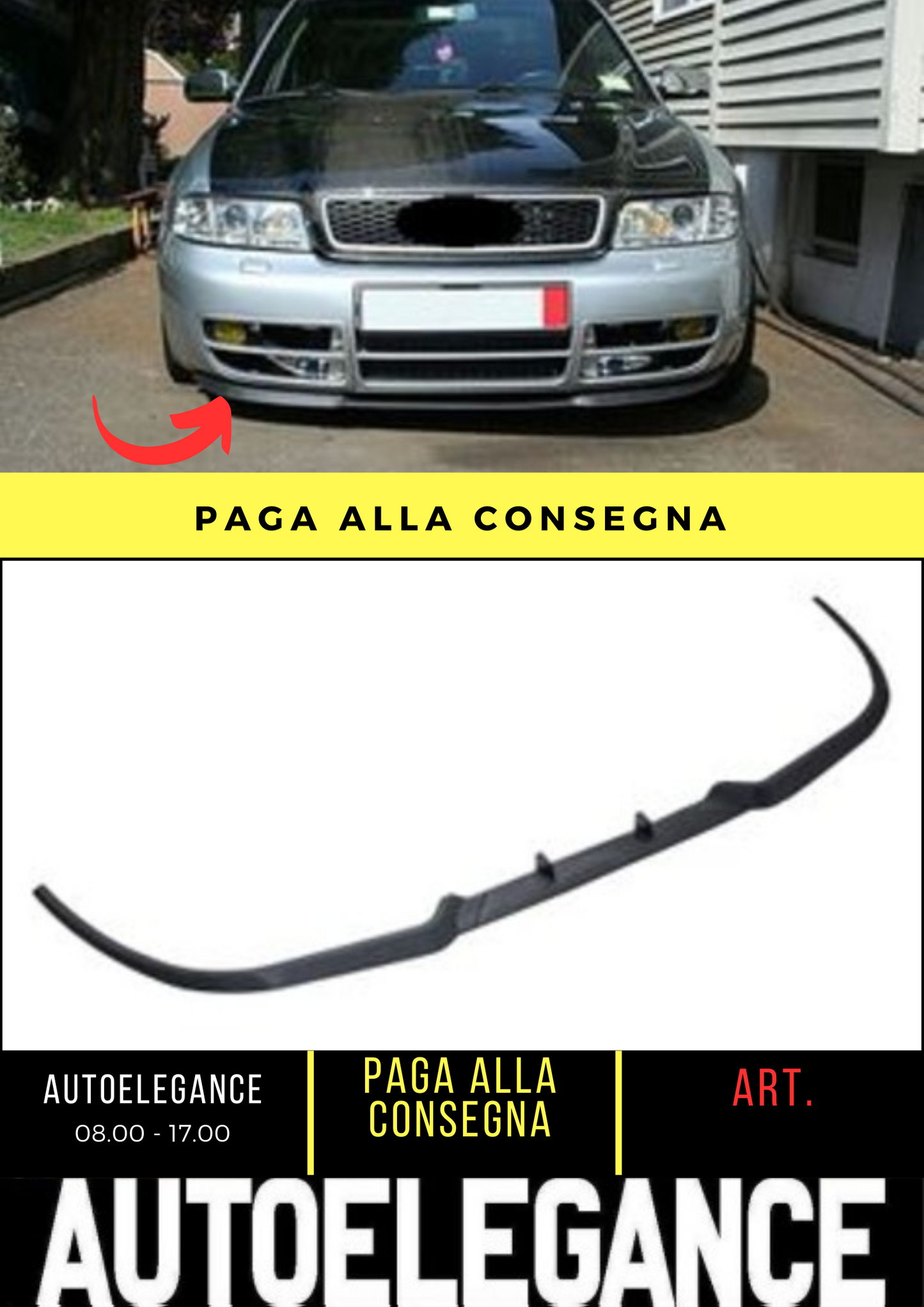💕FRONT SPLITTER SUITABLE FOR AUDI A4 B5 💕