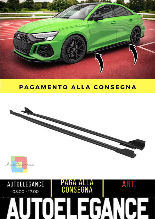 ⭐Street Pro Side Skirts + Flap Audi RS3 Sedan 8Y⭐