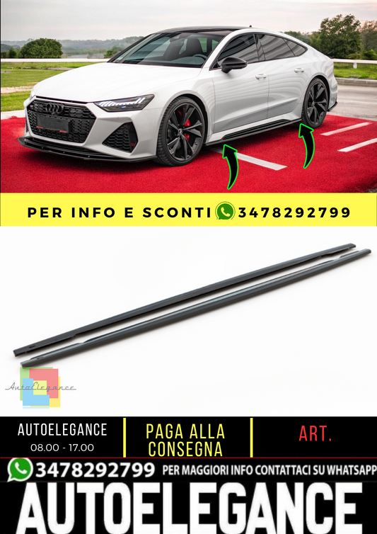 🔥Under Side Skirts V.2 suitable for Audi RS7 C8🔥