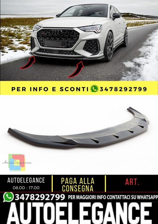 🔥Front splitter V.2 suitable for Audi RSQ3 F3🔥