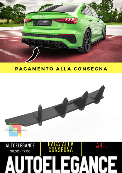 ⭐Diffusore posteriore nero luci adatto per Audi RS3 Sedan 8Y⭐