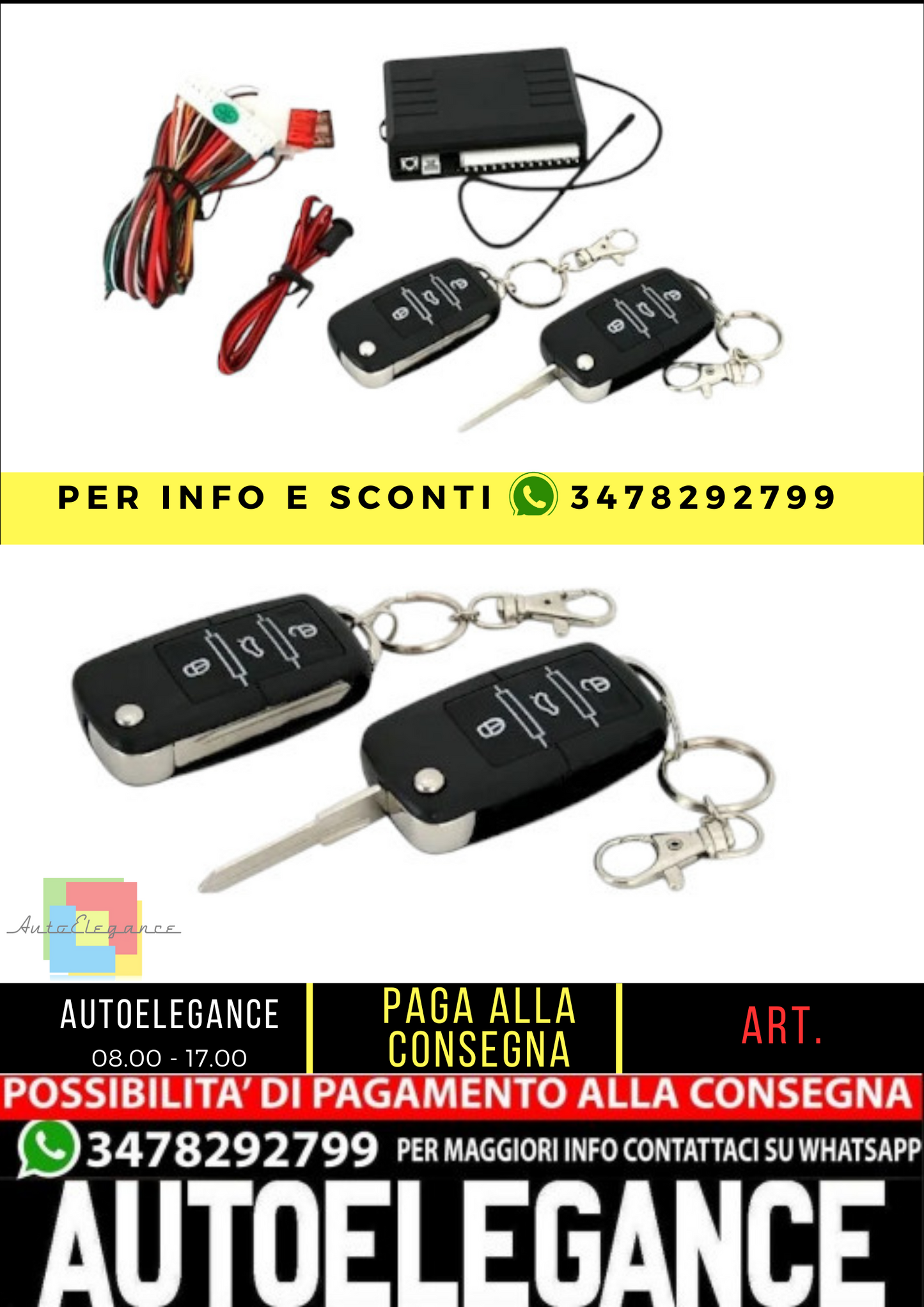 🔥JOM CHIAVE PIEGHEVOLE universale RADIO TELECOMANDO ZV FFB chiusura centraliz🔥