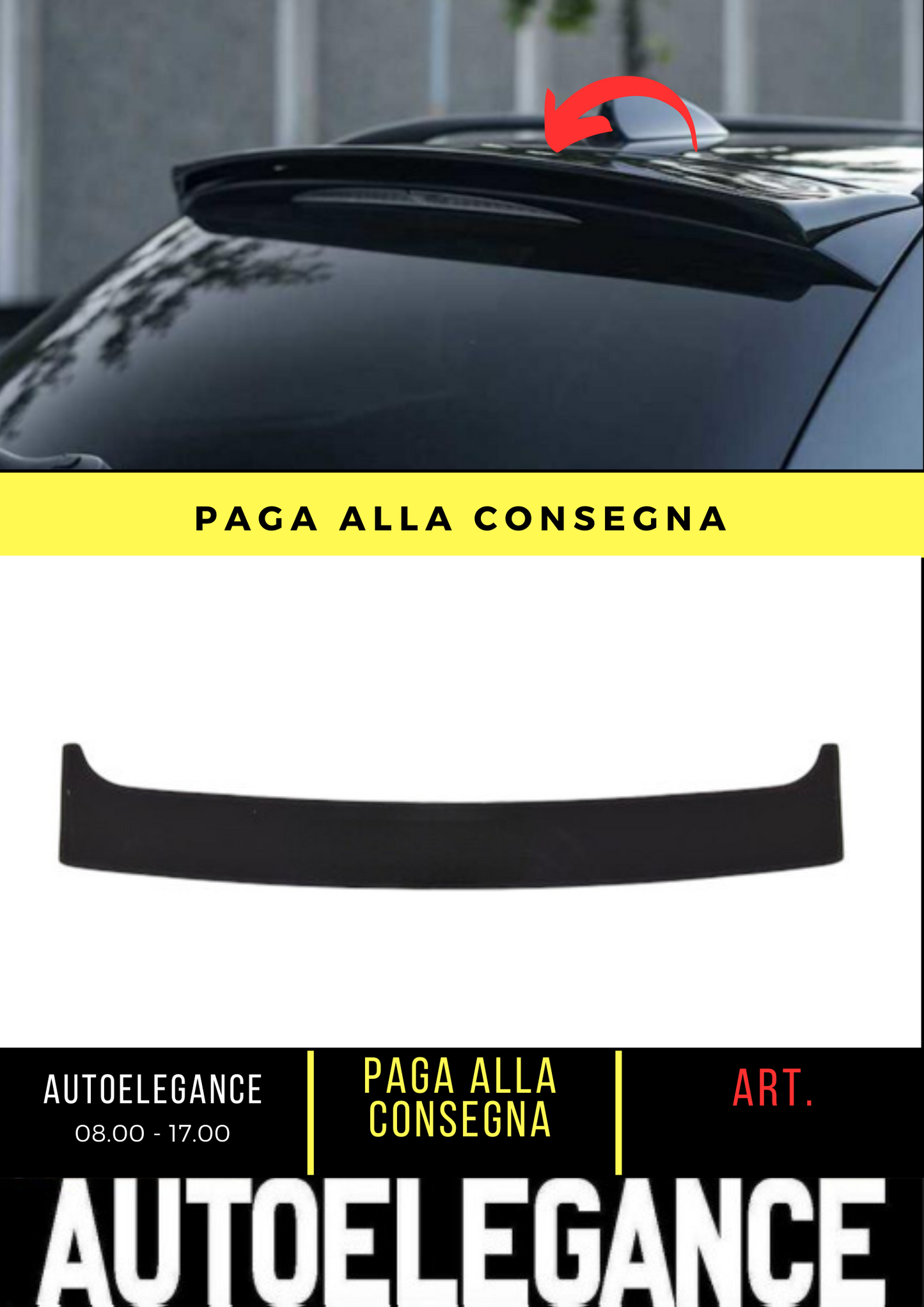 💕 REAR SPOILER SUITABLE FOR BMW 5 E61 TOURING MATT BLACK 💕