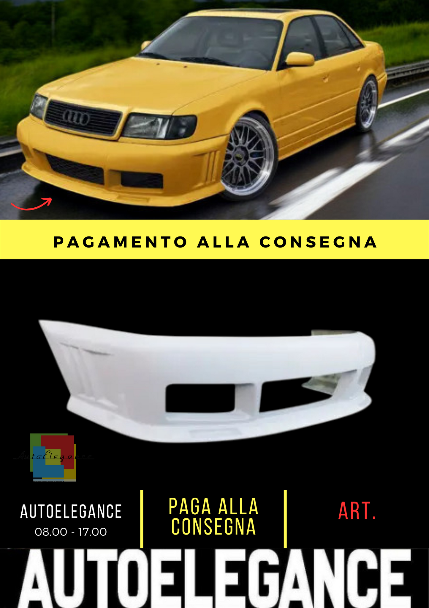 💕PARAURTI ANTERIORE ADATTO PER AUDI A6 C4💕