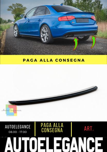 🔥Splitter posteriore adatto per Audi S4 / A4 S-Line B8 Berlina🔥