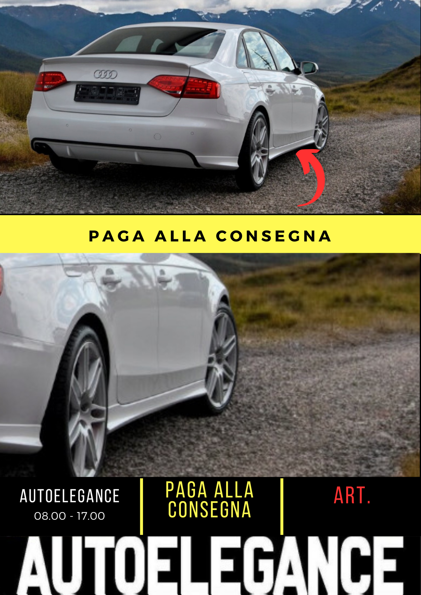 💕MINIGONNE ADATTO PER AUDI A4 S4 B8 💕