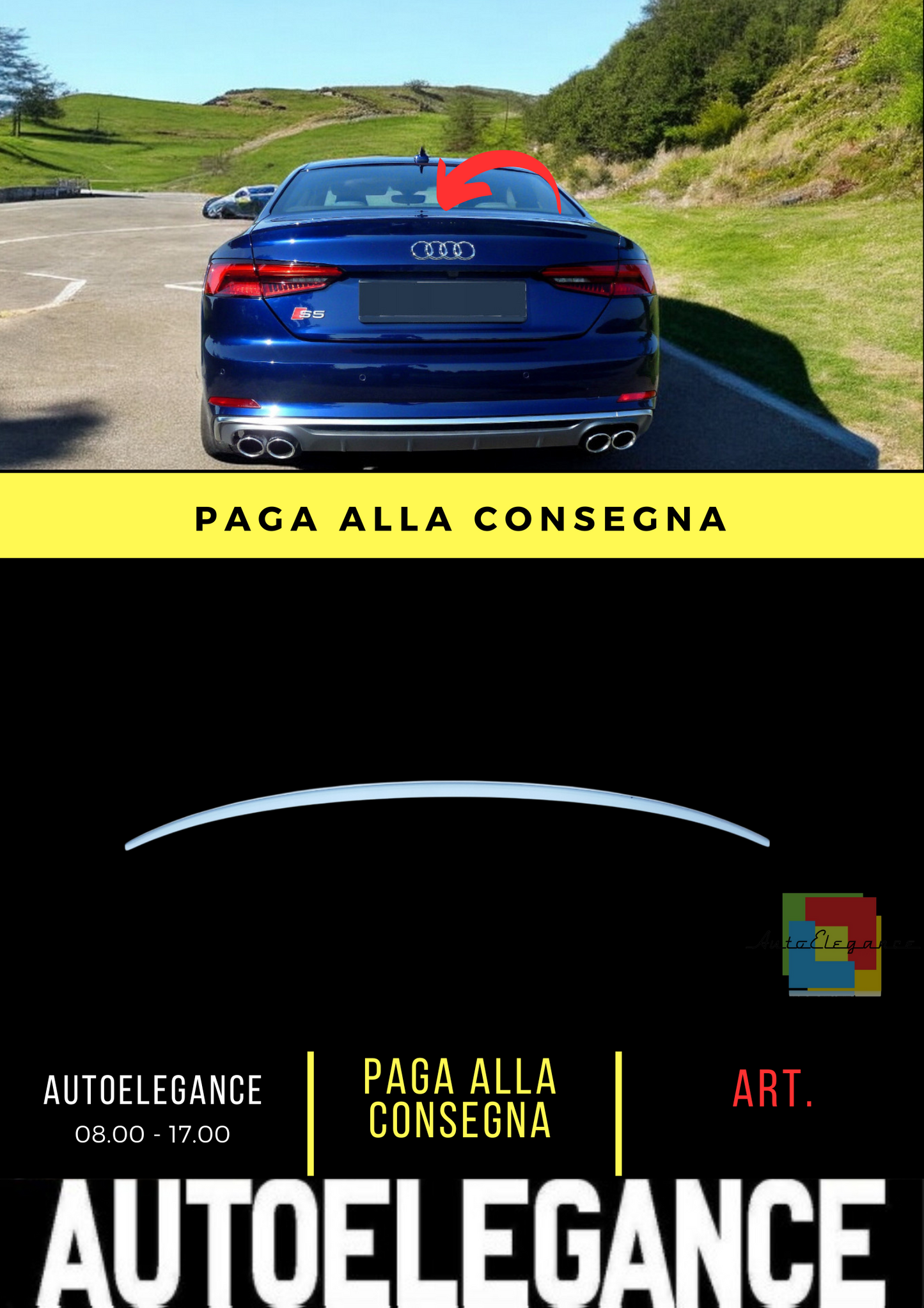 💕SPOILER ADATTO PER AUDI A5 S5 F5 8W6 COUPE 💕