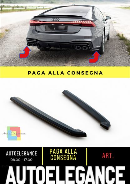 🔥Rear Side Splitters Audi A7 S-Line C8 / S7 C8 / C8 Facelift / S7🔥