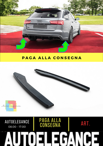 🔥Rear Side Splitters V.2 Suitable for Audi S6 / A6 S-Line / A6 C7 FL🔥