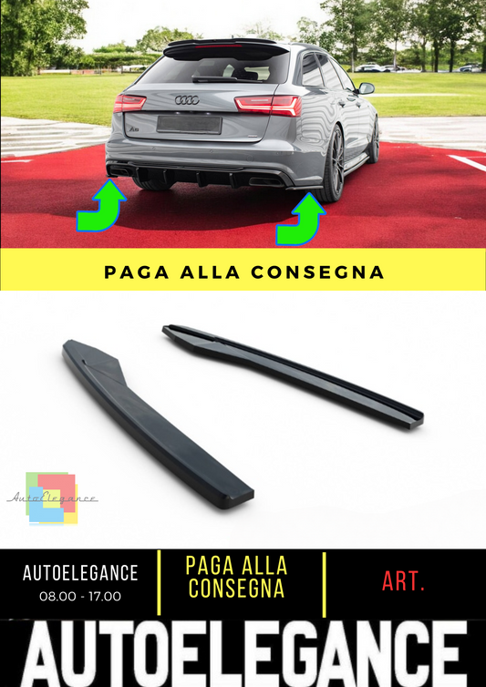 🔥Rear Side Splitters V.2 Suitable for Audi S6 / A6 S-Line / A6 C7 FL🔥