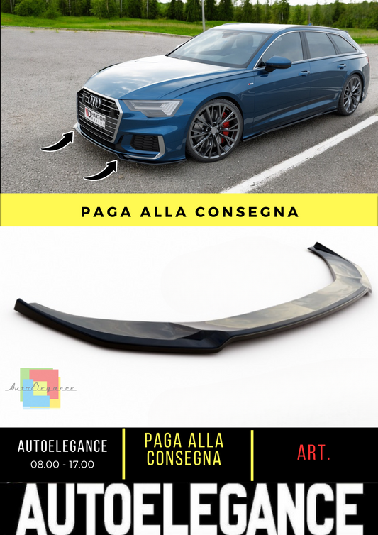 🔥Splitter anteriore V.1 adatto per Audi A6 S-Line / S6 C8 / C8 Facelift🔥