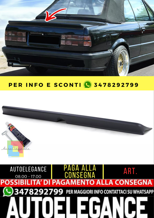 🔥Spoiler posteriore Sport 1 con ABE adatto per BMW E30 Limo Convertible 82-93🔥