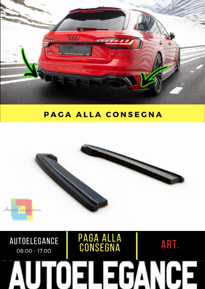 🔥Splitter laterali posteriori adatto per Audi RS4 B9 / B9 Facelift🔥