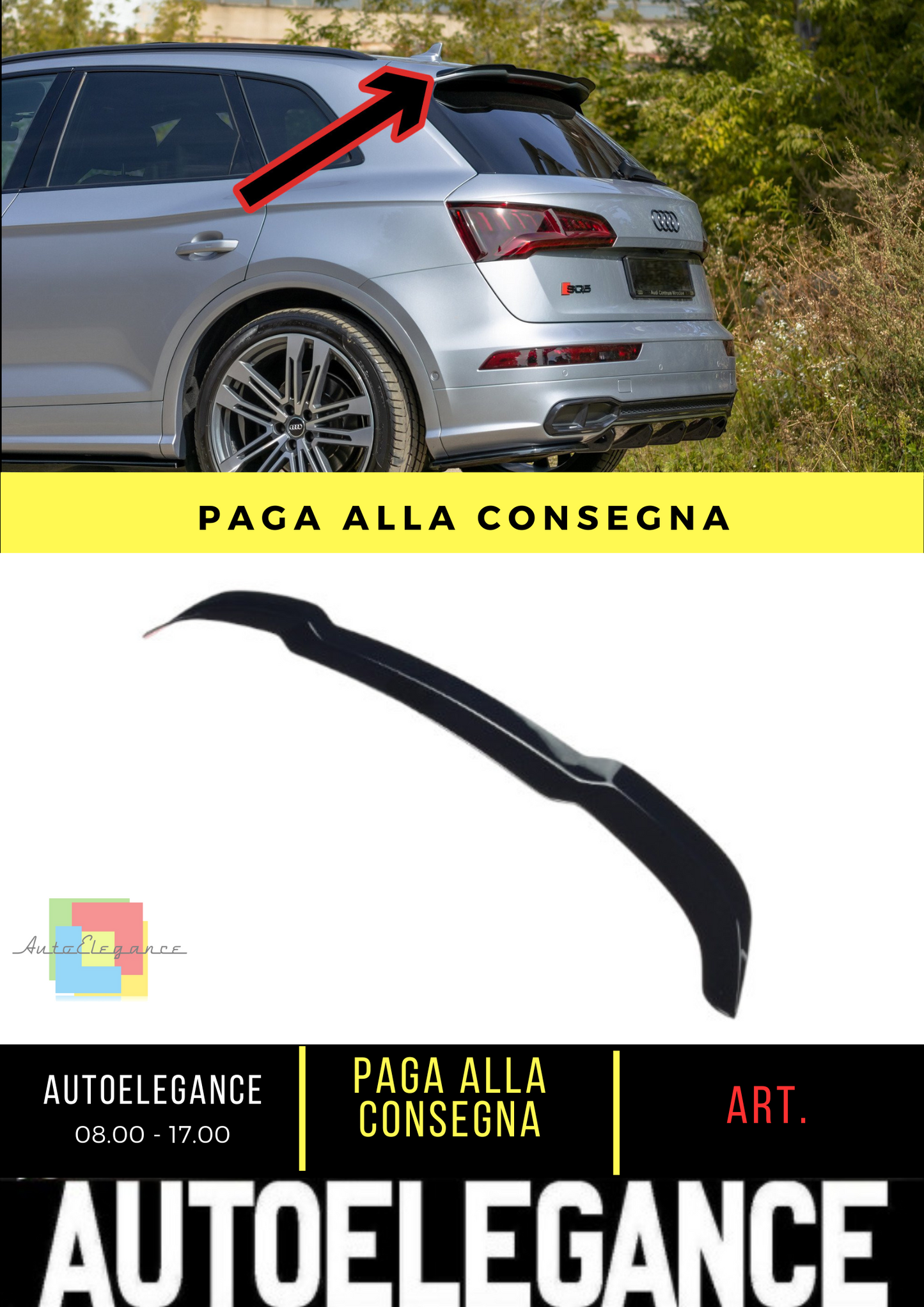 🔥Spoiler cap suitable for Audi SQ5/Q5 S-line MkII🔥