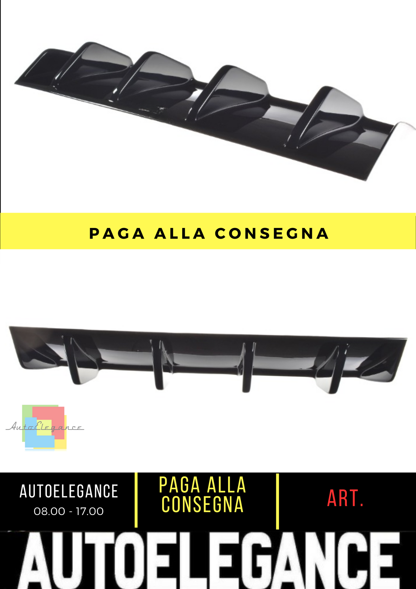 ✨Black Rear Diffuser Lights Suitable for Audi RS3 8V FL Sedan✨