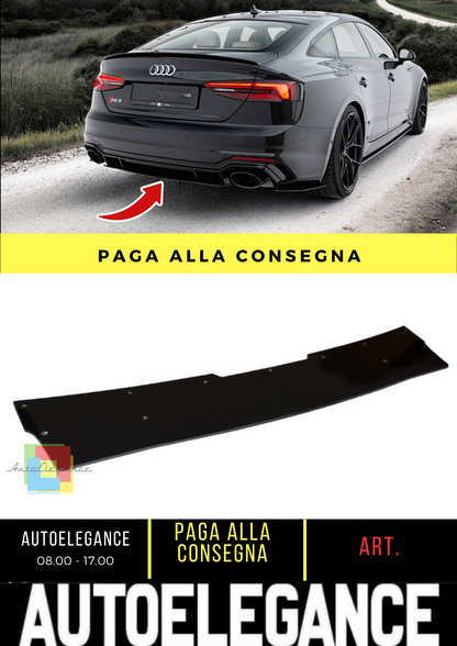 💫Diffusore posteriore nero luci V.1 adatto per Audi RS5 Coupe / Sportback F5💫