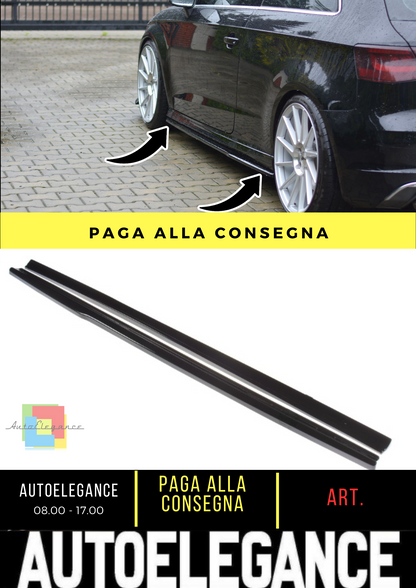 ✨Under Side Skirts fit for Audi S3 / A3 S-Line 8V / 8V FL Hatchback✨