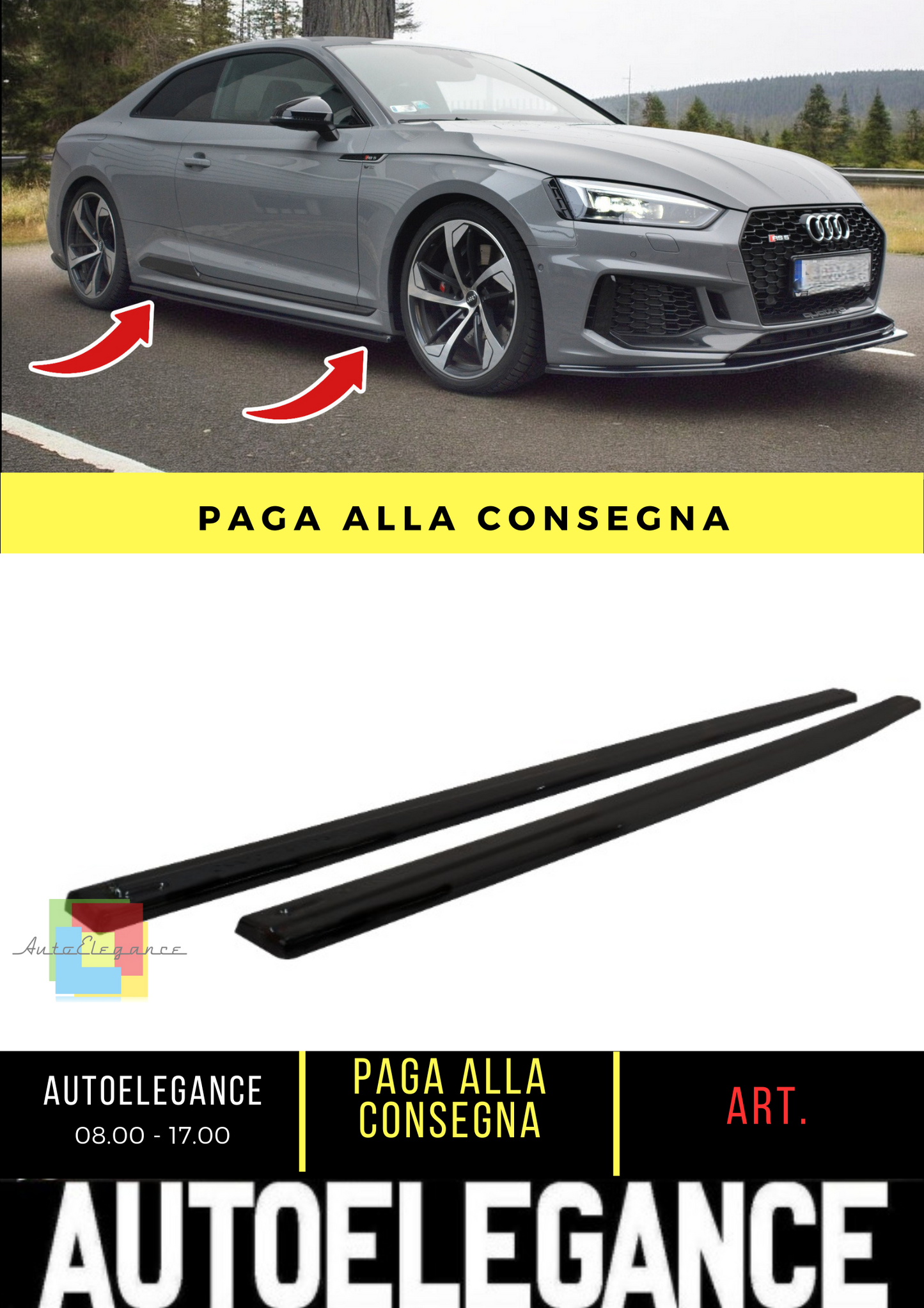 ✨Under Side Skirts suitable for Audi RS5 Coupe F5✨